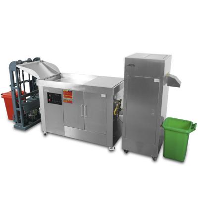 China Automatic-Reverse Commercial Food Waste Disposal Machine 600KG Grind System Kitchen Food Waste Desiccant Disposers for sale