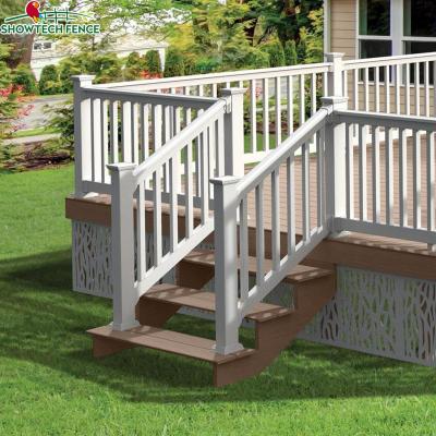 China Easily Assembled PVC Balcony Fence, Porch Railing Kit PVC, Plastic PVC Balcony Railing for sale