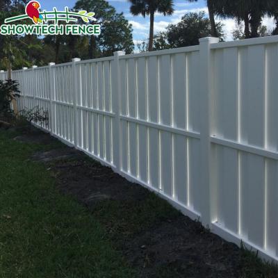 China Easily Assembled Vinyl Shadowbox Fence/PVC Semi-Privacy Fence for sale