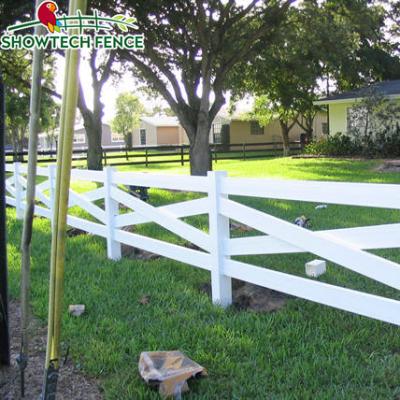 China Easily Assembled PVC Chain Link Fence For Kenya, 5x White 5 Solar Light Cap, Rural PVC Pvc Fence Post Fence for sale