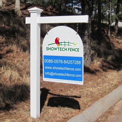 China PVC Real Estate Easily Assembled Sign Post for sale