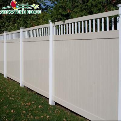 China Gartenzaun Lattice Privacy Fence Showtech Vinyl Plastic Easily Assembled PVC/Small Plastic Garden Fence/New Free Vinyl Fence, Lattice and Gates for sale