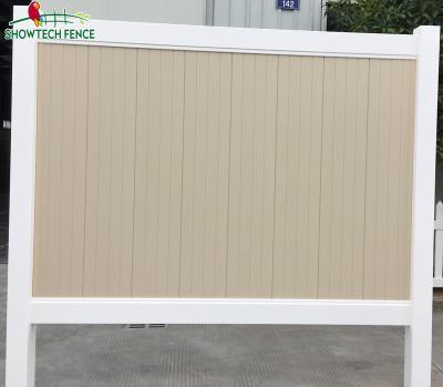 China Showtech Easily Assembled Plastic Vinyl PVC Fencing Around Pools / PVC Fencing Post And Rail / Yard Barrier for sale