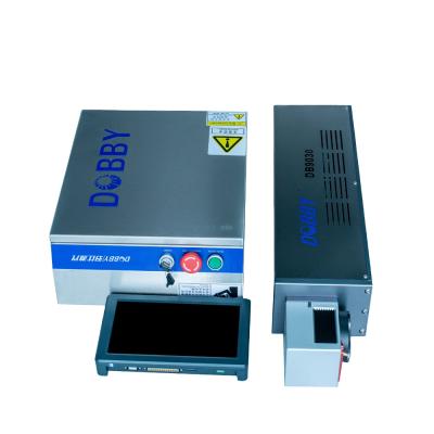 China Flying Mini Laser Marking Galvo Laser 30W 50W CO2 Laser Marker Cardboard MDF PMMA CO2 Laser Marking Machine for sale