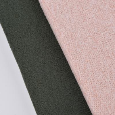 China Brushed Sueded 70%rayon 26%polyester 4%spandex solid brushed hacci knitted fabric for sale