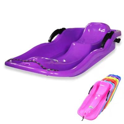 China PE Winter Sports Toboggan Sled Forsnow Portable Plastic Inclined Outdoor Plastic Skiing Board Children And Adult for sale