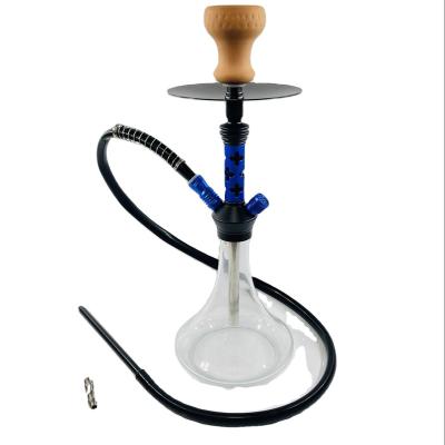 China New Moden Style 2022 Large Shisha Glass Hookah 50cm Classic Aluminum Hookah for sale