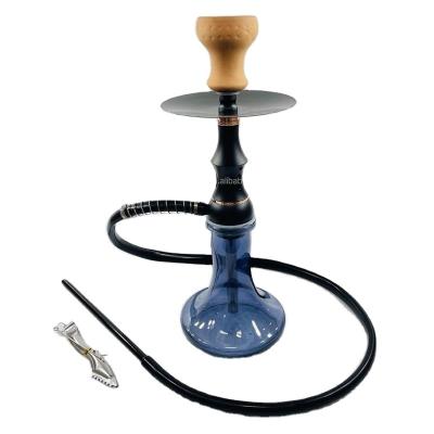 China Moden Factory Wholesale Fashion Shisha 45cm Portable Aluminum Glass Hookah In Bulk for sale