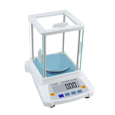 China 600gm 0 01g balanzas digitales with glass LCD display analysis weighing  tools  supplies analytical balance for lab instrument for sale