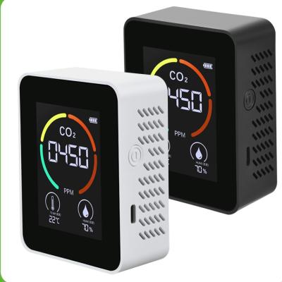 China Portable Led Digital Display Carbon Dioxide Gas Detector Temperature And Humidity Monitor Pm2.5 Detector for sale