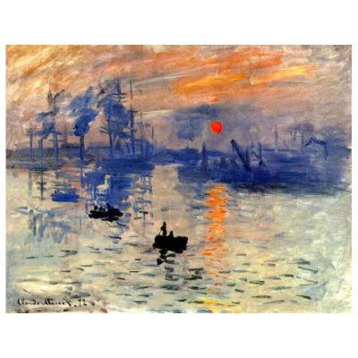 China Print Sunrise Monet DIY Romance Canvas Oil Painting By Numbers Pictures Coloring By Numbers Large Canvas Acrylic Paint By Number for sale