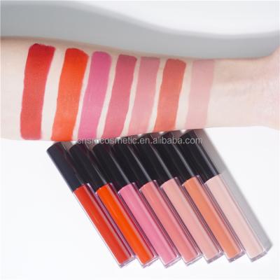 China Factory Price Waterproof High Quality Pigment Matte Lipstick No Logo Makeup Matte Liquid Lipstick for sale