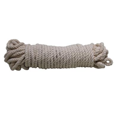 China Soft Hot Sale 10mm Environmental Protection Colored Braided Cotton Rope for sale