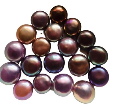 China Freshwater Pearl Natrul Button Shaped Freshwater Pearls for sale