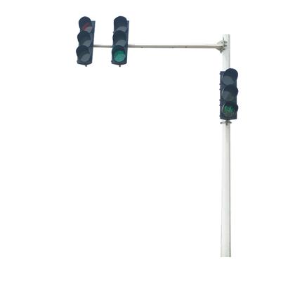 China Usually Wholesale High Quality Q345B/A572 Traffic Light Pole With Frame Traffic Lights Lighting for sale