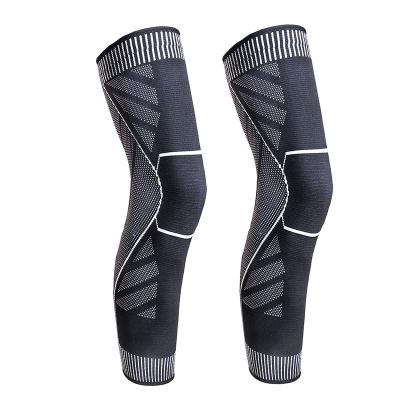 China Universal Breathable Compression Leg Wear Crashproof Anti-Slip Basketball Leg Knee Sleeve Reinforce Kneepad for sale