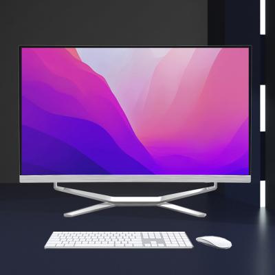 China New USB Port Design 27 Inch Curved Screen All In One PC Desktops Basic i3 i5 i7 All In One Computer for sale