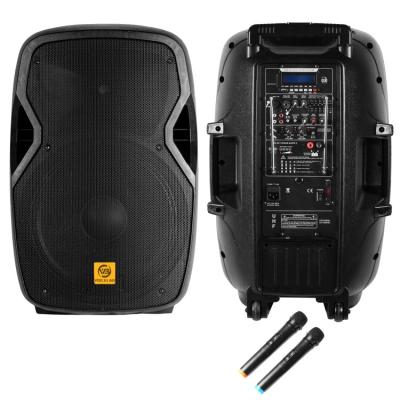 China Yes 2021 Best Selling ELB15-BM100P2U7 Loud Bass 15inch Battery Plastic Speaker for sale