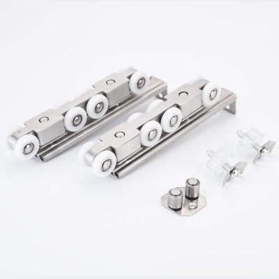 China Smooth Motion Stainless Steel Sliding Door Roller Slide Wheel 8 For Cabinet Hardware for sale