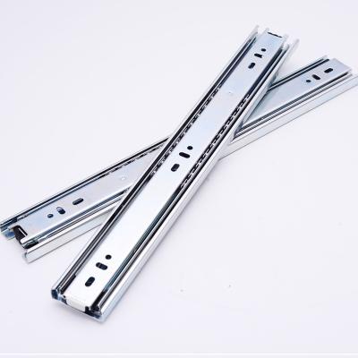 China Soft And Mute Soft Closing Drawer Slide Furniture Hardware Ball Bearing Telescopic Handle for sale