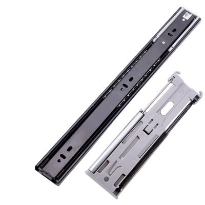 China Modern soft closing drawer slide with telescopic gas spring channel for sale