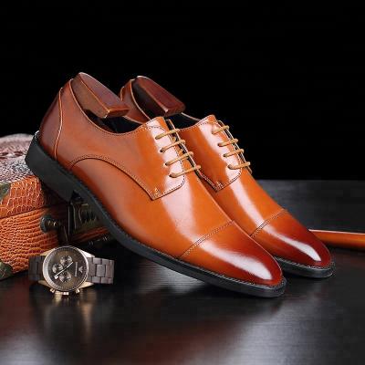 China SS0455 PU Men's Stylish Big Size Shoes Customized Lace-Up Bridal Wedding Shoes 2018 Shoes for sale