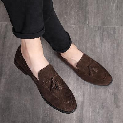 China Latest Style SS0452 Mens Loafer Shoes British Style Comfortable Pointed Toe Man Fashion Slip On Driver Casual Shoes for sale