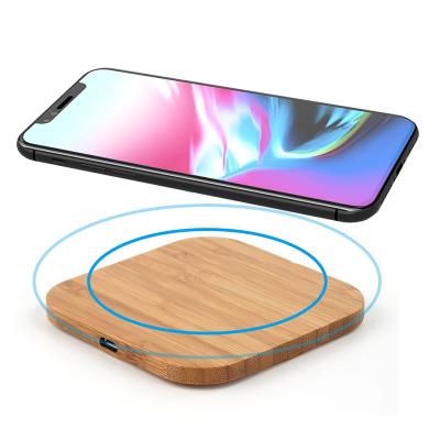 China Portable Cell Phone Fast Charger Qi Wireless Charger Charging Slim Wooden Pad For iPhone 11 8 Plus Xiaomi Smart Phone Charger For Samsung S9 S8 S10 Plus for sale