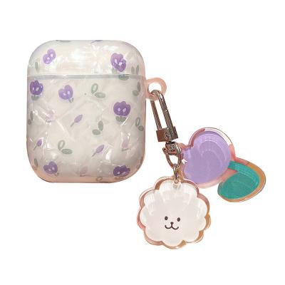 China For Earphone Protective Wholesale Luxury Key Chain For Airpod Silicon Case With Key Chain For Airpod Case For Girls Airpod Case for sale