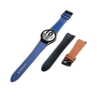 China Silicone Leather New 20mm Watch Bands Designer Smart Silicone Leather Designers Strap Luxuryb for SamSung GaLaxy Watch 4 Watch Bands for sale