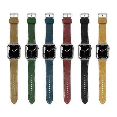 China Fashionable Watch Strap For iWatch Strap Leather Vintage 38mm 40mm 42mm 44mm Band Bracelet IWatch Series 7 6 SE 5 4 3 2 1 for sale