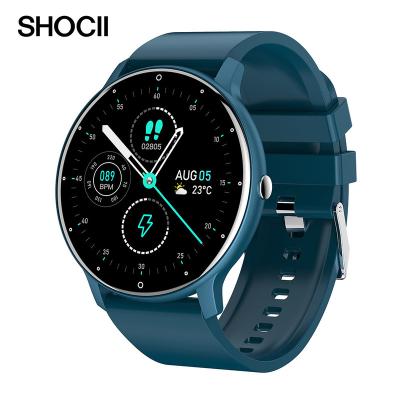 China ZL02D Touch Screen Heart Rate Blood Pressure Monitor Waterproof Sports DaFit APP GR5515 Chip Waterproof Smartwatch for sale