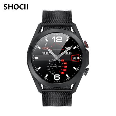 China Full Round Heart Rate Blood Oxygen Smartwatch Long Battery Life Tracker Newest Touch Screen IP68 L19 ECG PPG Smart Watch MEN SPORT for sale