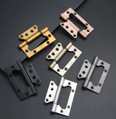 China Manufacturer Wholesale Hardware Accessory 304 Stainless Steel Round Spring Durable Corner Door Butterfly Hinges Butt Flow Hinge for sale