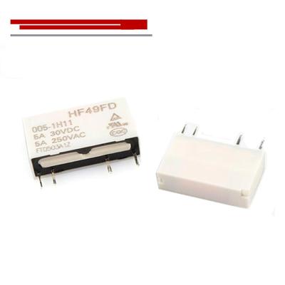 China One set power relay 5A 4PIN HF49FD-005-1H11 HF49FD 005 1H11 HF49FD 005-1H11 original normally open new power relay for sale