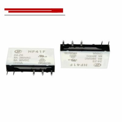 China -- A set of new transformations power relay HF41F-24-ZS HF41F 24 ZS 6A 5PIN 24VDC 24V HF41F 24-ZS relay for sale