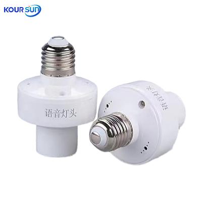 China Voice control switch and light color change Intelligent voice switch control lamp holder Ball perfect companion voice lamp head for sale