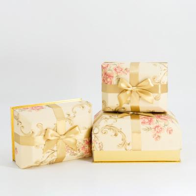 China Factory Supply Elegant Wallpaper Square Gift Bag Useful Boxes For Jewelry Storage for sale