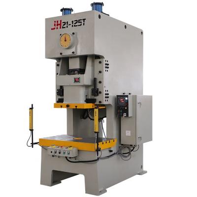 China Metal Sheet Punching Machine JH21-125 Ton Hydraulic Power Press Pneumatic Hydraulic Punching Machine for sale