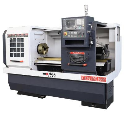 China Mini row tool rest GSK CK6140 flat bed cnc lathe machine with factory lathe machine price for sale