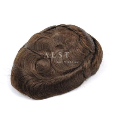 China High Quality Invisible Thin Full Silicone Men's Hair Wholesale Skin Toupee Skin for sale