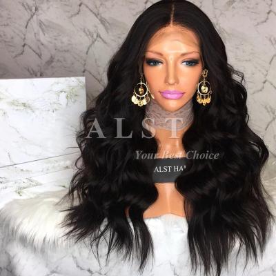 China High Density Cheap Unprocessed Brazilian Virgin Hair Body Wave Front Lace Wigs For Black Women Women for sale