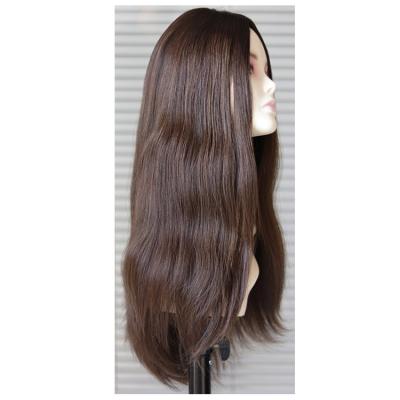 China Fast Shipping Silky Straight Wave Best Quality Virgin Brazilian Hair Jewish Wig for sale