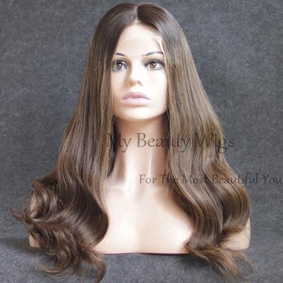 China Silky Straight Wave Best Quality Virgin Brazilian Hair Fast Shipping Jewish Wig Lace Front Wig for sale