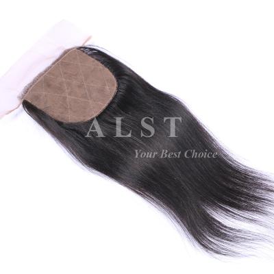 China Silky Straight Top Grade 10a Silky Straight Top Brazilian Virgin Hair Straight Hair Lace Closure for sale