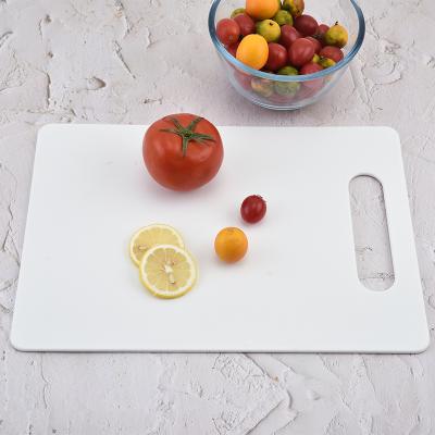 China Factory wholesale viable kitchen chopper vegetable and fruit meat plastic white rectangular cutting board for sale