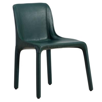 China Contemporary Modern Italian Design Dining Chairs Upholstered Leather MANTA Hotel Dining Chair for sale