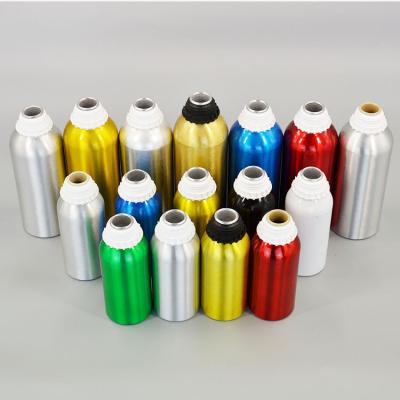 China Aluminum Bottle Cosmetic Chemical 50ml 100ml 120ml 150ml 250ml 500ml 1l Various Sizes Perfume Silver Custom for sale