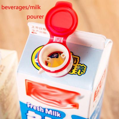 China Traditional creative beverage diversion device with cover, anti-sprinkling milk extension spout drainage device, orange juice pourer for sale