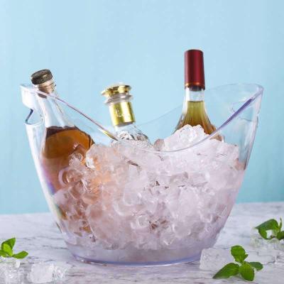 China PC PS Ice Bucket Plastic Viable Ice Bucket Cooler Box for sale